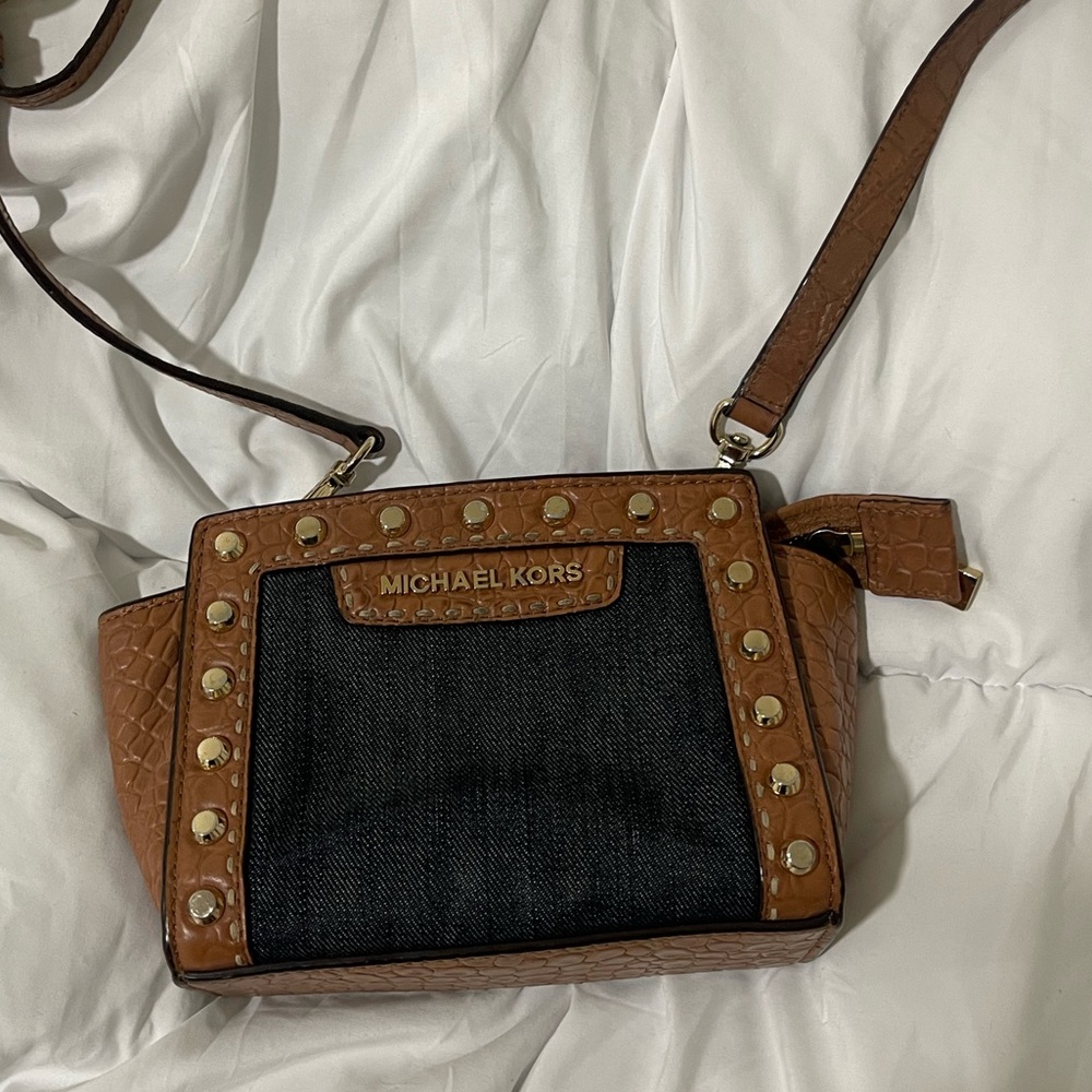 MICHAEL KORS mini studded Selma bag